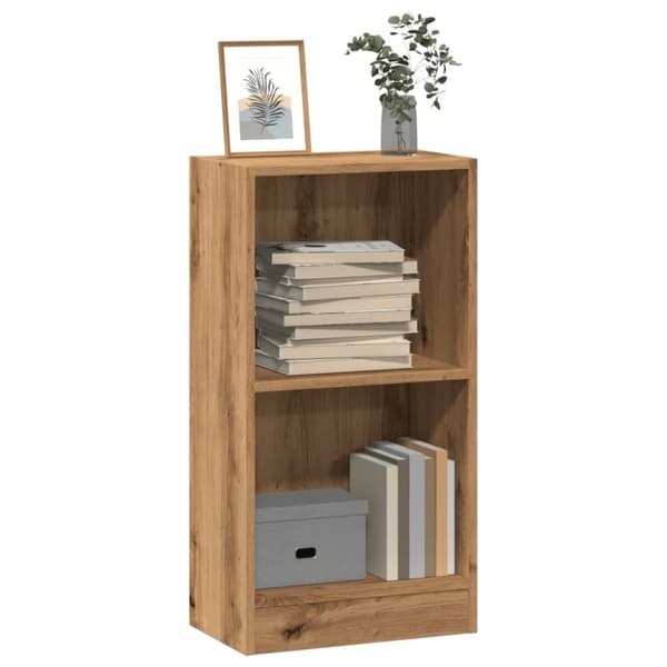 vidaXL bogreol 40x24x76 cm konstrueret træ egetræsfarvet