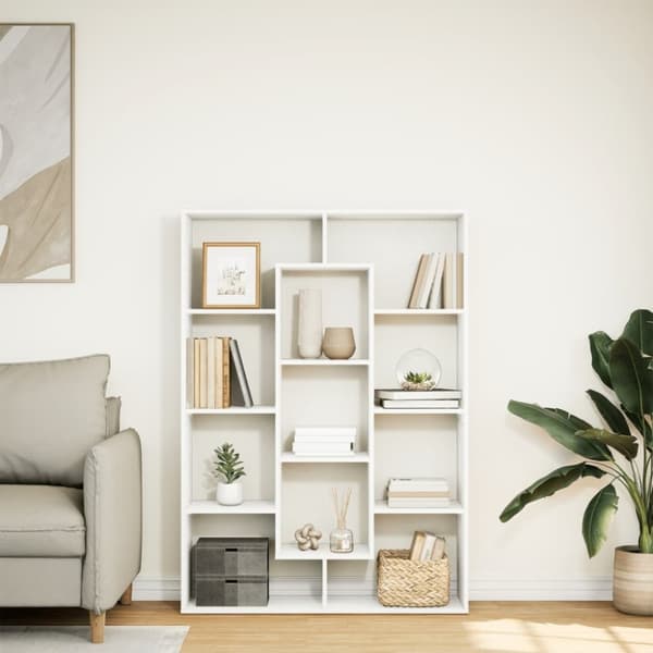 vidaXL bogreol 102x29x143 cm konstrueret træ hvid