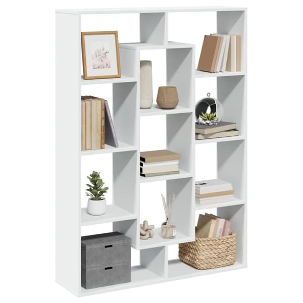 vidaXL bogreol 102x29x143 cm konstrueret træ hvid