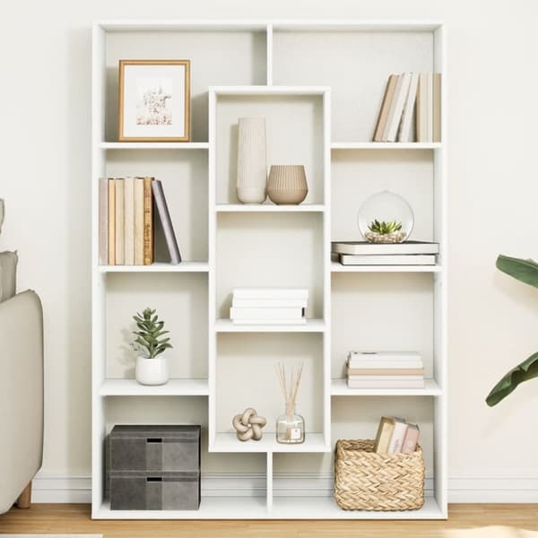 vidaXL bogreol 102x29x143 cm konstrueret træ hvid