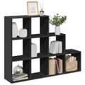 Miniatyrbillede 3 af 11: vidaXL bogreol/rumdeler 137,5x29x103,5 cm konstrueret træ sort