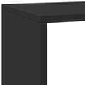 Miniatyrbillede 10 af 11: vidaXL bogreol/rumdeler 137,5x29x103,5 cm konstrueret træ sort