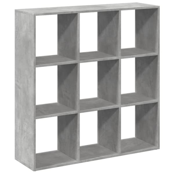 vidaXL bogreol/rumdeler 102x29x103,5 cm konstrueret træ betongrå