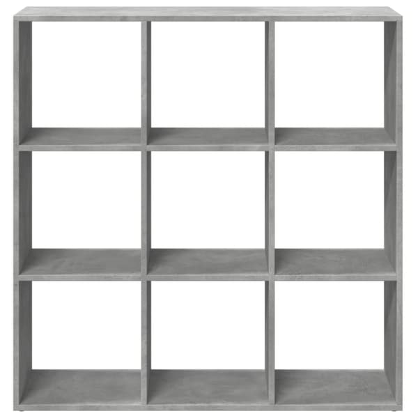 vidaXL bogreol/rumdeler 102x29x103,5 cm konstrueret træ betongrå