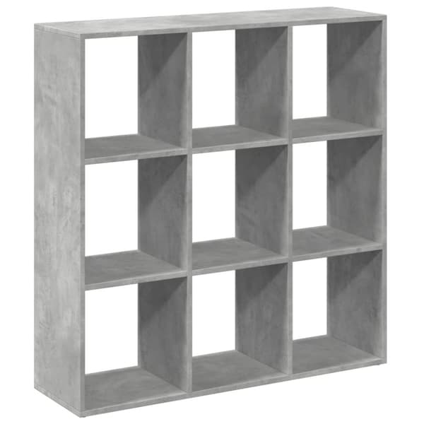 vidaXL bogreol/rumdeler 102x29x103,5 cm konstrueret træ betongrå