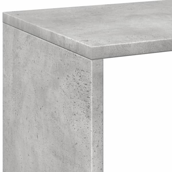 vidaXL bogreol/rumdeler 102x29x103,5 cm konstrueret træ betongrå
