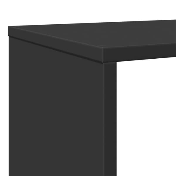 vidaXL Bokhylle svart 102x29x143 cm konstruert tre