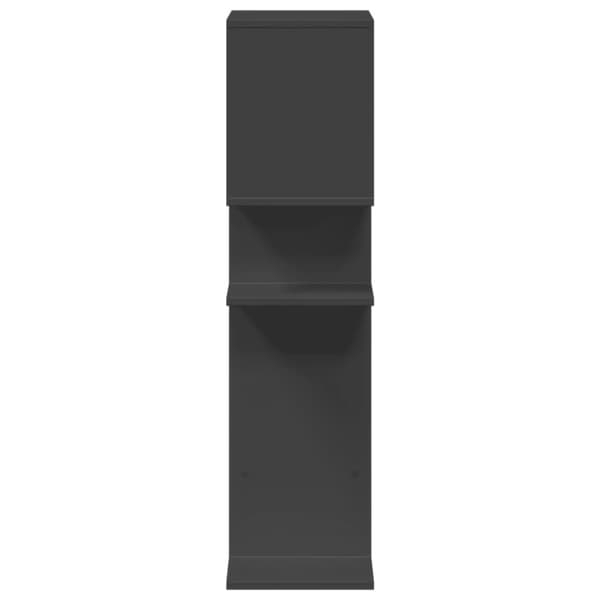 vidaXL Romdeler bokhylle svart 92x29x112 cm konstruert tre