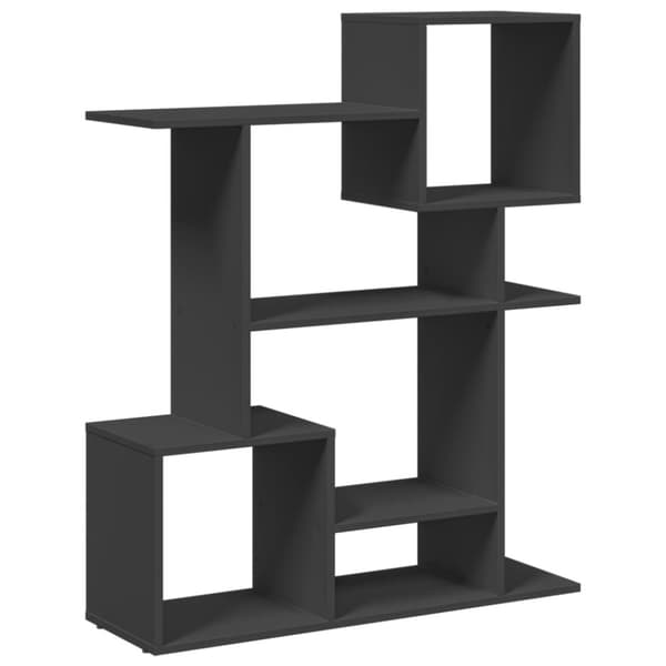 vidaXL Romdeler bokhylle svart 92x29x112 cm konstruert tre