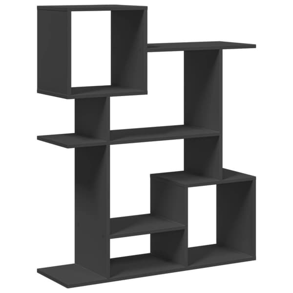 vidaXL Romdeler bokhylle svart 92x29x112 cm konstruert tre