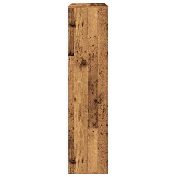 vidaXL bogreol/rumdeler 123x29x123 cm 3 niveauer konstrueret træ