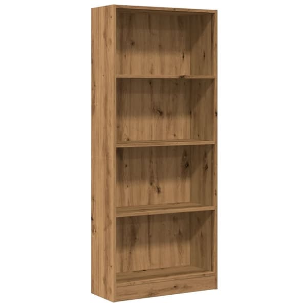 vidaXL Bokhylle artisan eik 60x24x143 cm konstruert tre