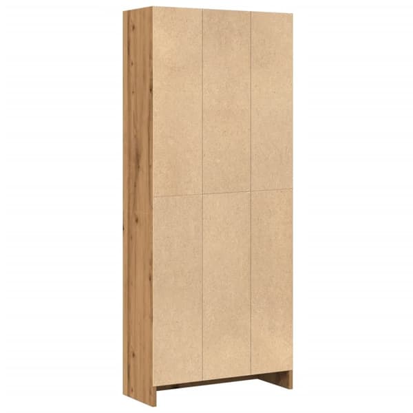vidaXL Bokhylle artisan eik 60x24x143 cm konstruert tre