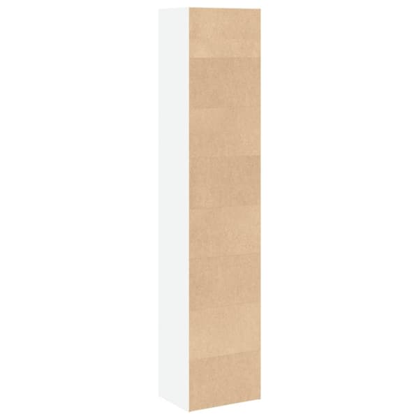 vidaXL Bokhylle hvit 40x30x189 cm konstruert tre