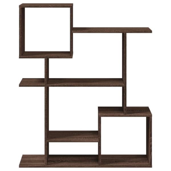 vidaXL bogreol/rumdeler 92x29x112 cm konstrueret træ brun egetræ