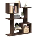 Miniatyrbillede 2 af 11: vidaXL bogreol/rumdeler 92x29x112 cm konstrueret træ brun egetræ