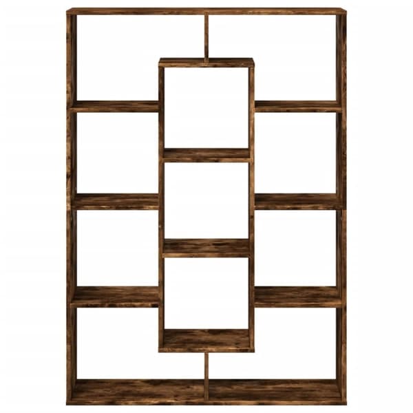 vidaXL bogreol 102x29x143 cm konstrueret træ røget egetræ