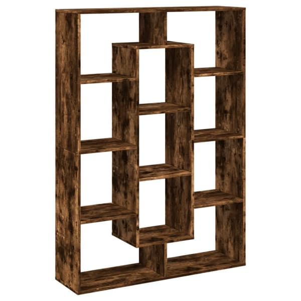 vidaXL bogreol 102x29x143 cm konstrueret træ røget egetræ
