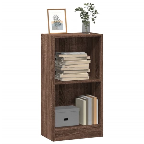 vidaXL bogreol 40x24x76 cm konstrueret træ brun egetræsfarve