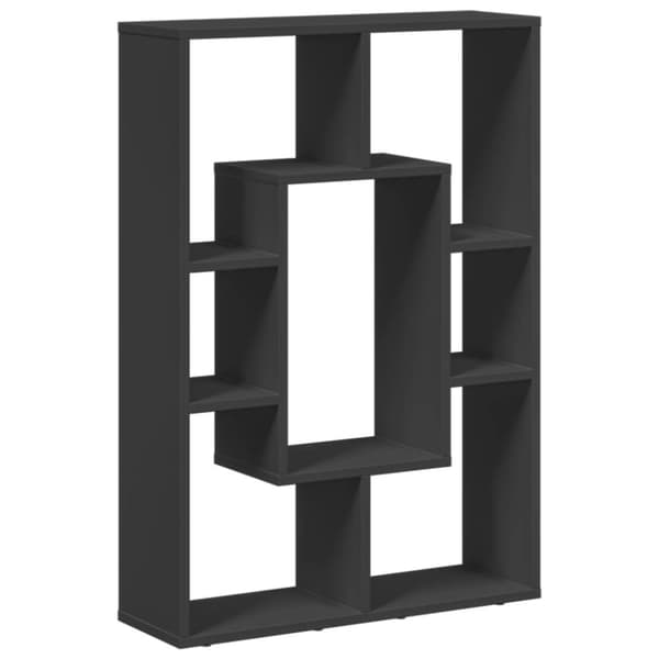 vidaXL Bokhylle svart 63x20x90 cm konstruert tre