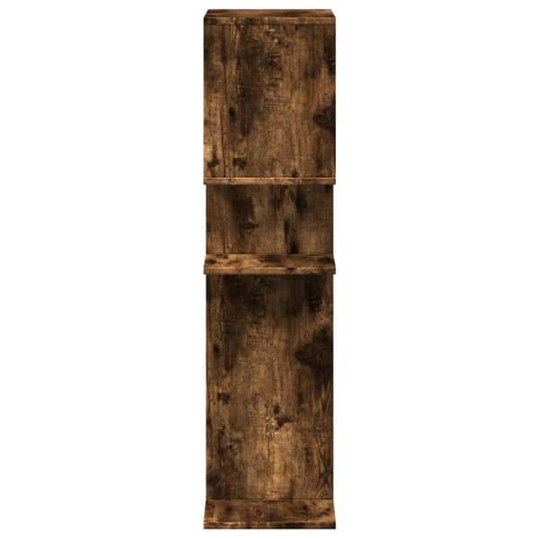 vidaXL bogreol/rumdeler 92x29x112 cm konstrueret træ røget eg