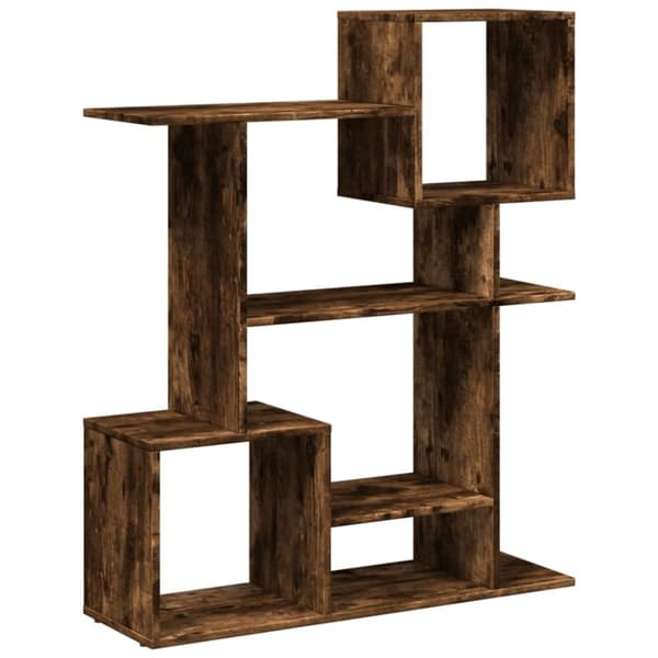 vidaXL bogreol/rumdeler 92x29x112 cm konstrueret træ røget eg