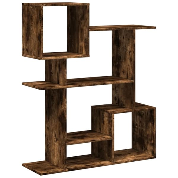 vidaXL bogreol/rumdeler 92x29x112 cm konstrueret træ røget eg