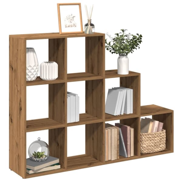 vidaXL bogreol/rumdeler 137,5x29x103,5 cm konstrueret træ kunsteg
