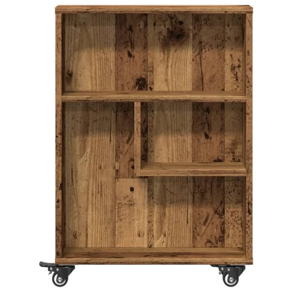 vidaXL Smal oppbevaringsvogn gammelt tre 48x13x68 cm konstruert tre