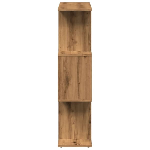 vidaXL Bokhylla/Rumsavdelare 3 hyllor ek 70x24x97 cm konstruerat trä