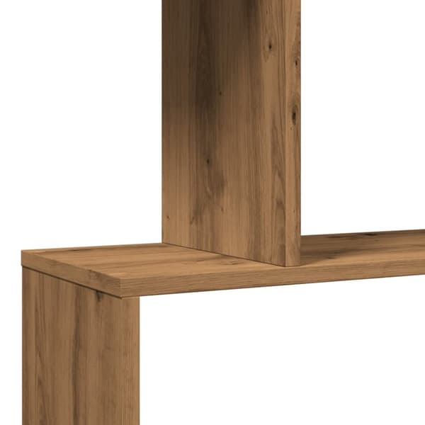 vidaXL Bokhylla/Rumsavdelare 3 hyllor ek 70x24x97 cm konstruerat trä