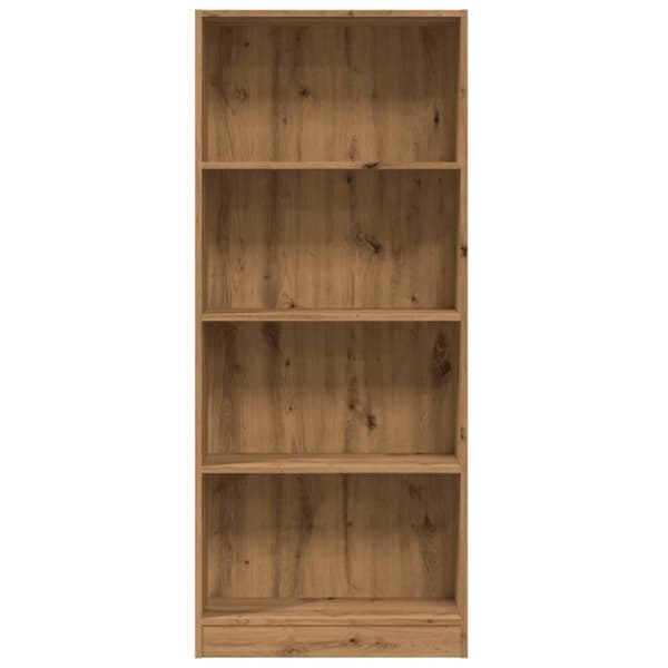 vidaXL bogreol 60x24x143 cm konstrueret træ egetræsfarvet