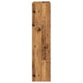 Miniatyrbilde 7 av 11: vidaXL Bokhylle 3 etasjer gammelt tre 123x29x123 cm konstruert tre