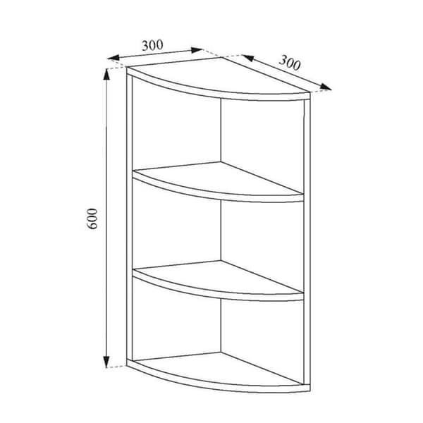 Vicco Vit Hylla 60x30cm