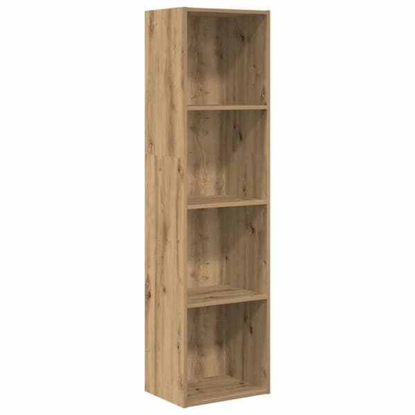 Bokhylla ek 40x30x152 cm konstruerat trä