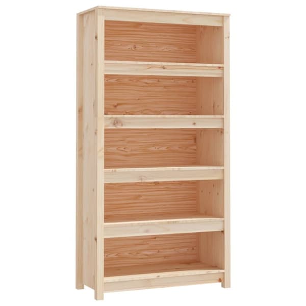 Bokhylla 80x35x154 cm massiv furu