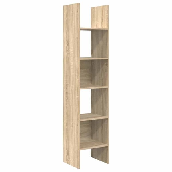 Bokhylla sonoma-ek 40x35x180 cm konstruerat trä