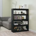 Miniatyrbild 1 av 2: Bokhylla/Rumsavdelare svart 100x30x135 cm
