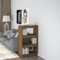 Miniatyrbild 1 av 2: Bokhylla/Rumsavdelare honungsbrun 60x35x103 cm massiv furu