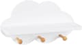 Miniatyrbillede 1 af 7: Rootz Cloud Shape børnevæghylde - Hvid flydende hylde - Organizer til børneværelset - E1 MDF Materiale - 36 cm x 12 cm x 20,5 cm