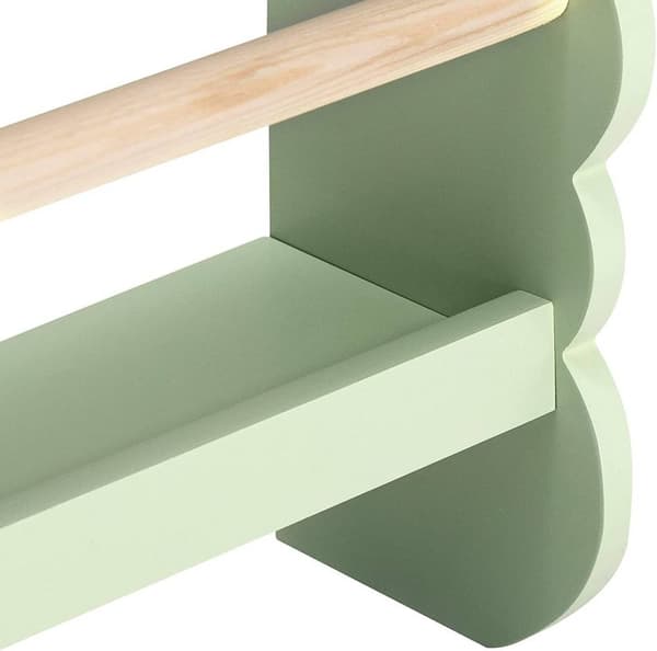 Rootz vægmonteret bogreol til børn - Bogreol til børn - Montessori-opbevaring - Pengeskab - 42,5 cm x 80 cm x 14,5 cm