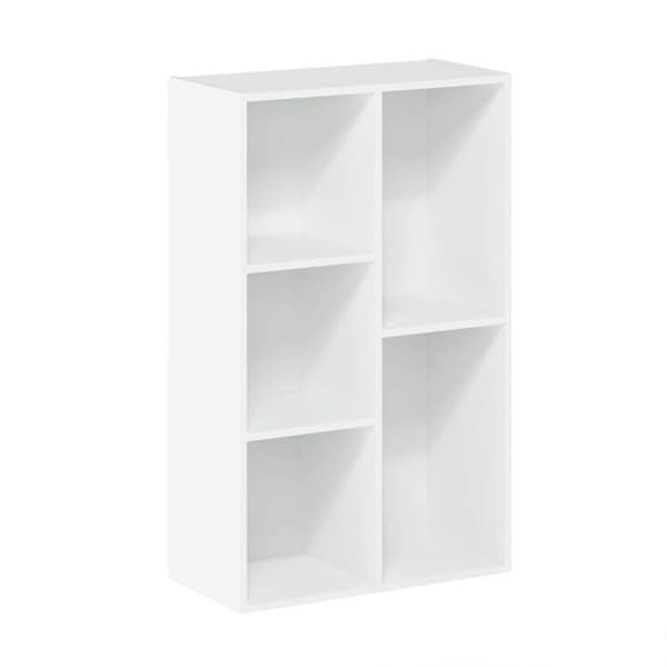 Furinno Bokhylla - 11069 - Bokhyllor, Trä, Vit, One Size, tät, One Size