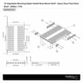 Miniatyrbilde 4 av 4: Fast hylle for PC-skap Startech ADJSHELFHDV