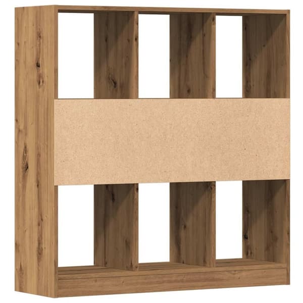 vidaXL Bokhylle artisan eik 97,5x29,5x100 cm konstruert tre