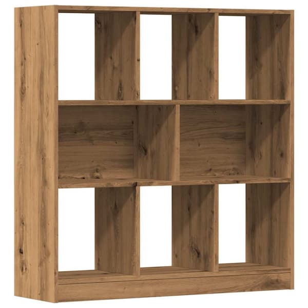 vidaXL Bokhylle artisan eik 97,5x29,5x100 cm konstruert tre