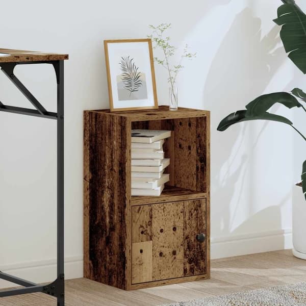vidaXL bogreol 31x24x52 cm konstrueret træ antikt træ