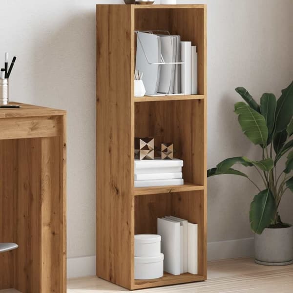 vidaXL Bokhylle artisan eik 36x30x114 cm konstruert tre