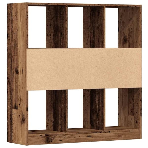 vidaXL Bokhylle gammelt tre 97,5x29,5x100 cm konstruert tre