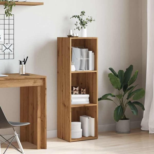 vidaXL bogskab 36x30x114 cm konstrueret træ kunsteg