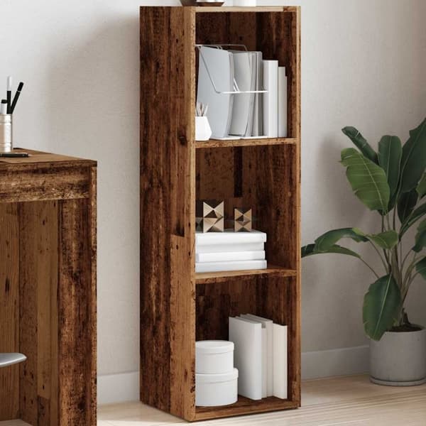 vidaXL Bogskab gammelt træ 36x30x114 cm konstruktionstræ